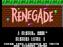 Picture of the game Renegade