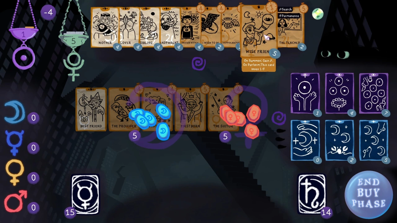 Screenshot of the game Dreamcards