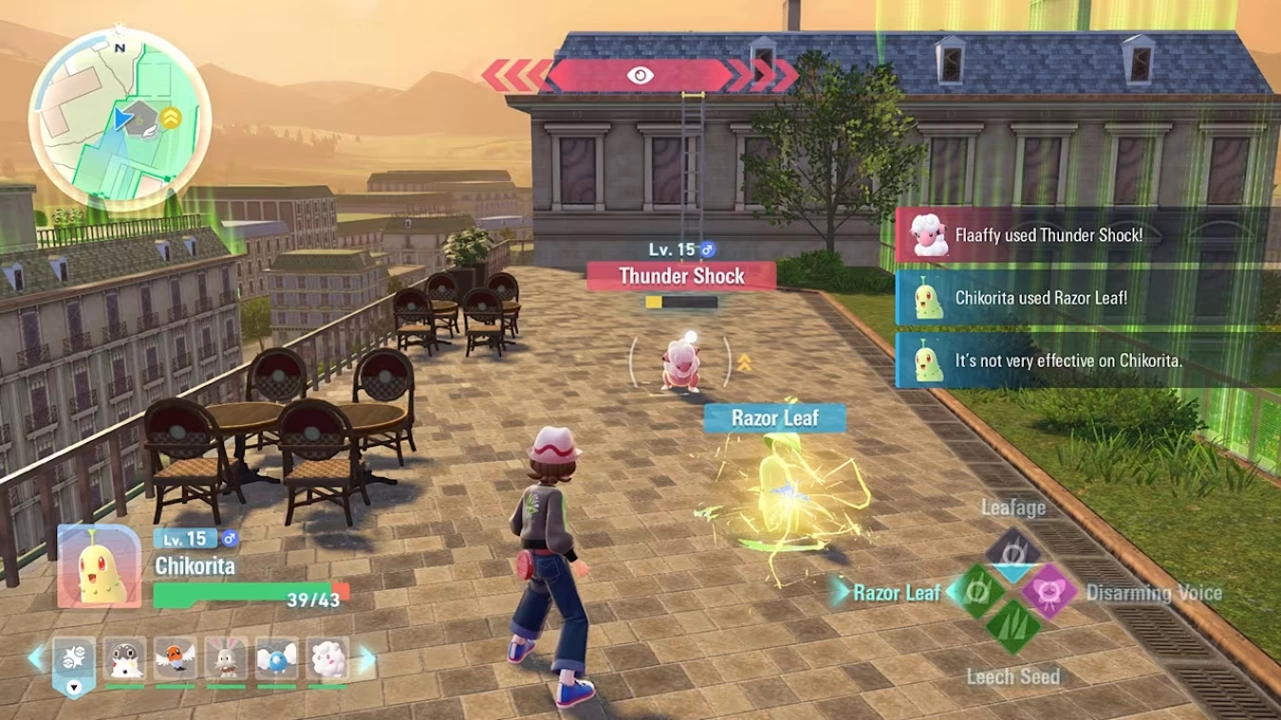 Screenshot of the game Pokémon Legends: Z-A