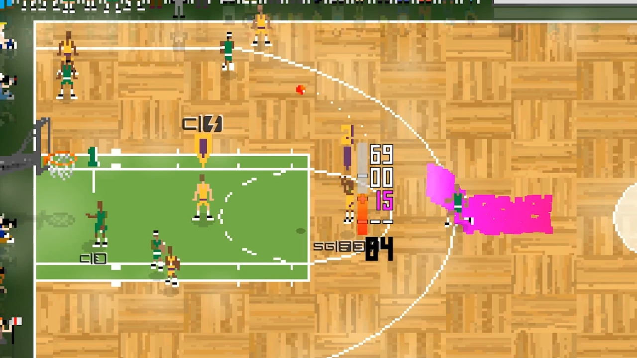 Screenshot of the game Basketball Classics