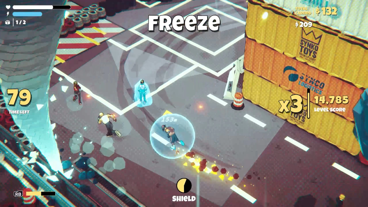 Screenshot of the game Tossdown