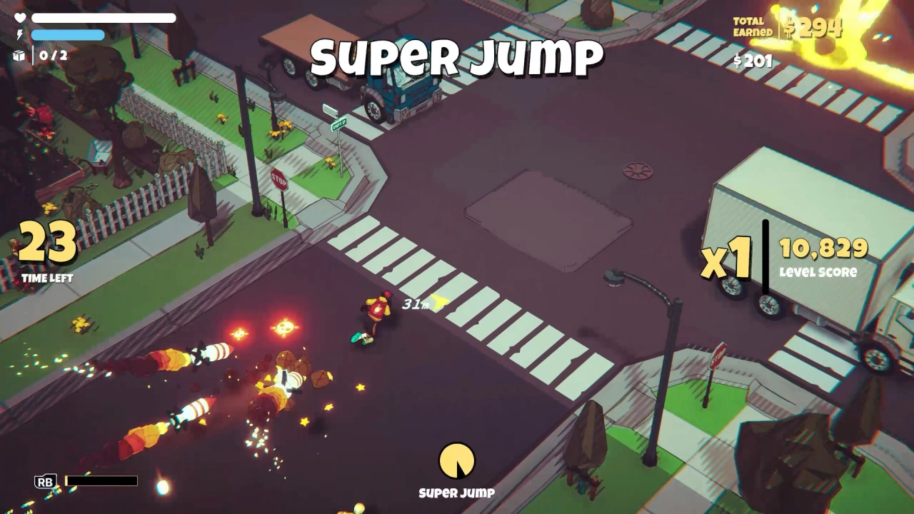 Screenshot of the game Tossdown