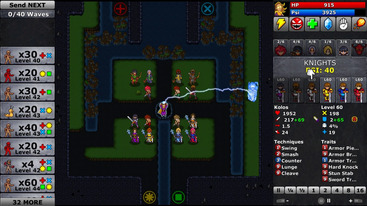 Screenshot of the game Defenders Quest: Valley of the Forgotten DX