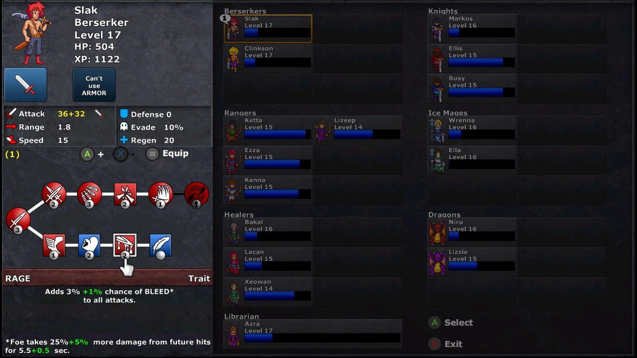 Screenshot of the game Defenders Quest: Valley of the Forgotten DX