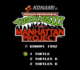 Picture of the game Teenage Mutant Ninja Turtles III: The Manhattan Project