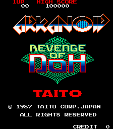 Screenshot of the game Arkanoid: Revenge of DOH