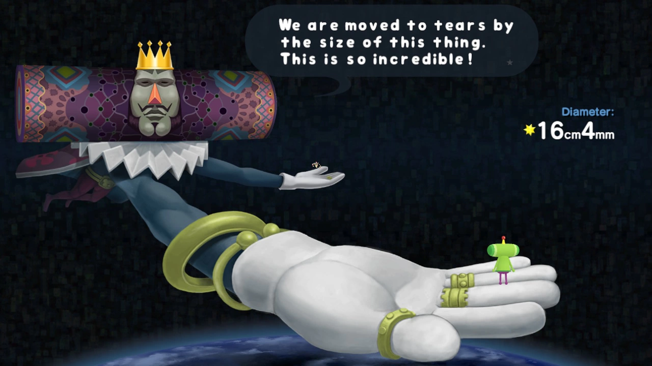 Screenshot of the game Katamari Damacy: Reroll