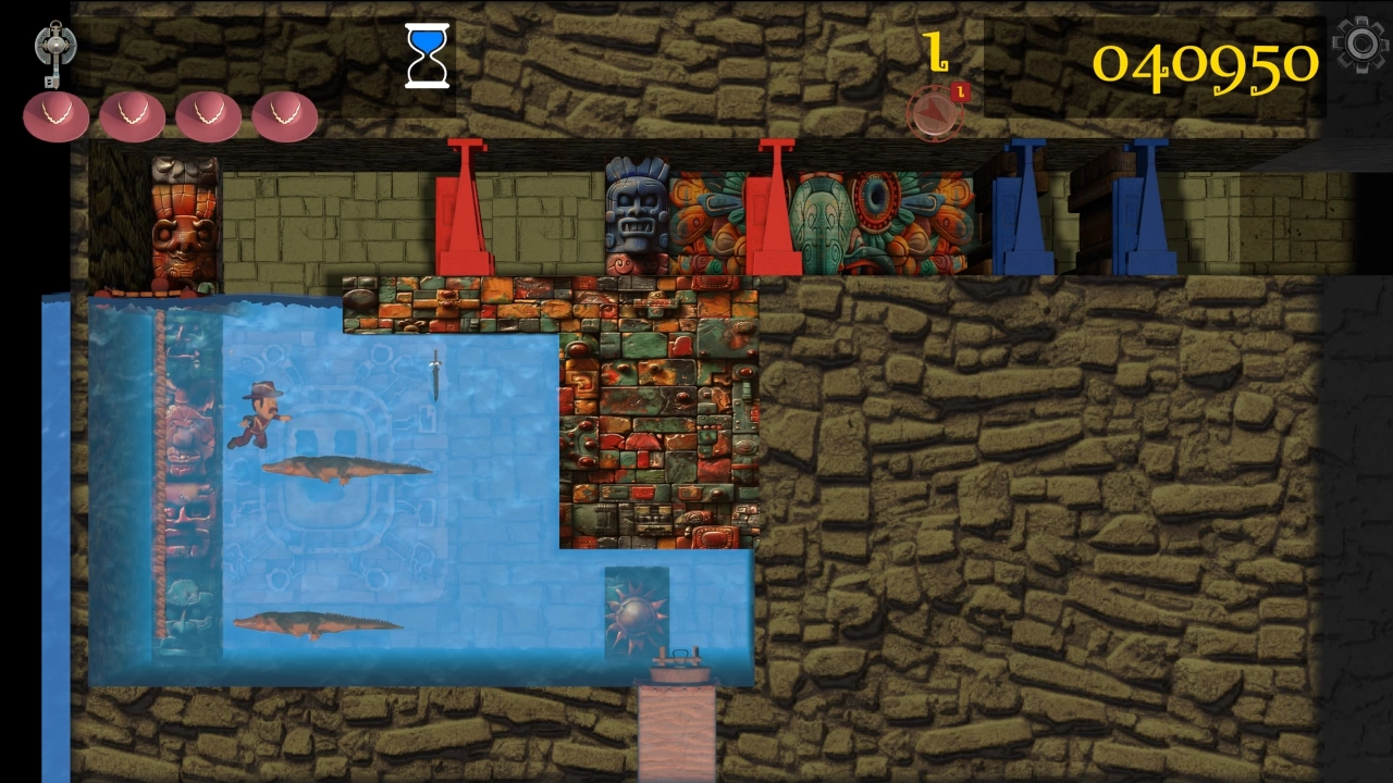 Screenshot of the game Montezumas Revenge - The 40th Anniversary Edition