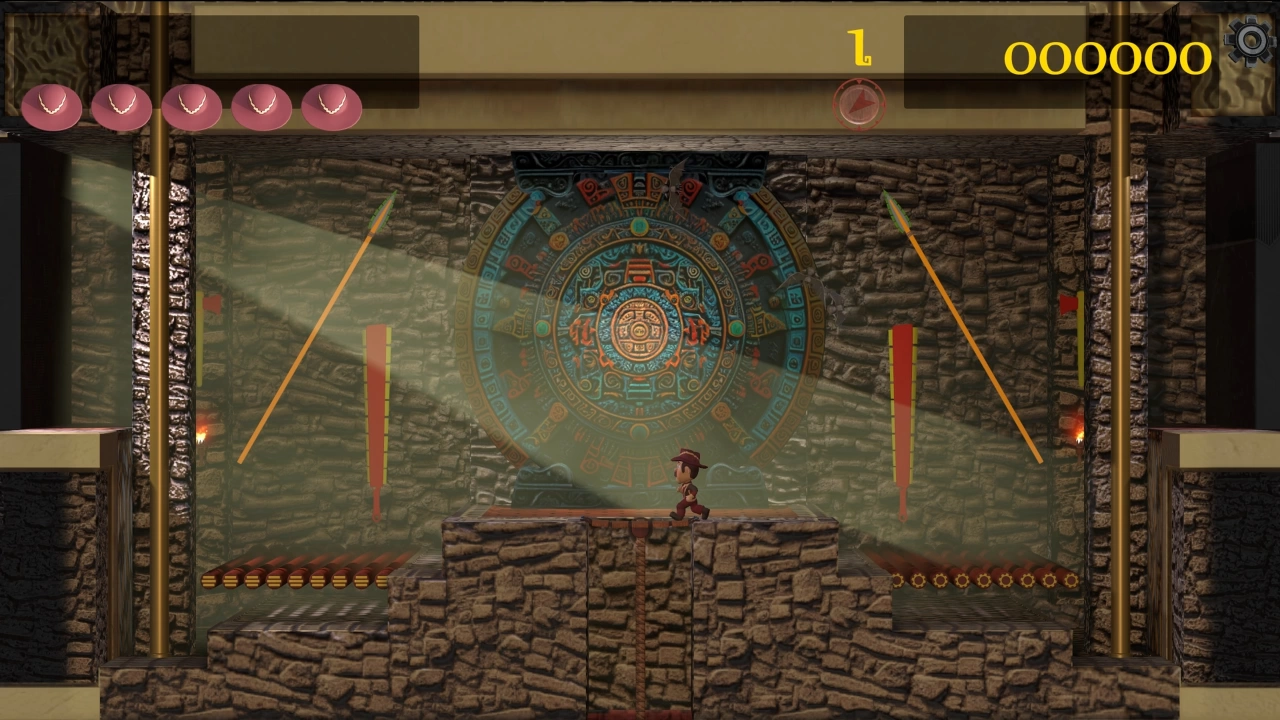 Screenshot of the game Montezumas Revenge - The 40th Anniversary Edition