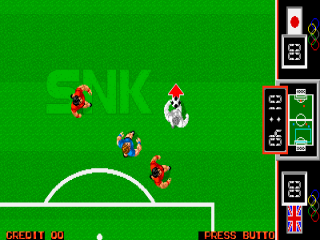 Screenshot of the game Fighting Soccer