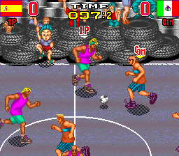 Screenshot of the game Back Street Soccer