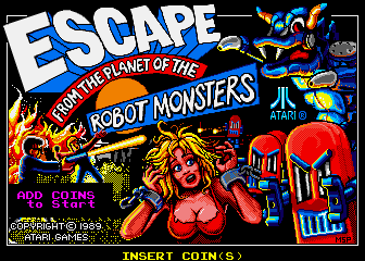 Screenshot of the game Escape from the Planet of the Robot Monsters