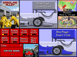 Screenshot of the game Danny Sullivans Indy Heat