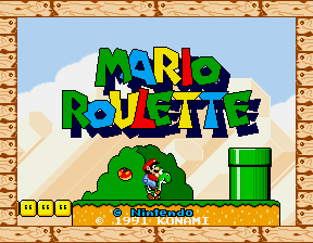 Screenshot of the game Mario Roulette