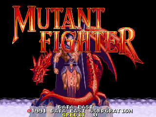 Screenshot of the game Mutant Fighter