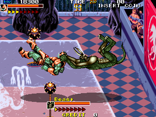 Screenshot of the game Mutant Fighter