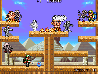 Screenshot of the game Tumble Pop