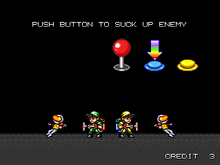 Screenshot of the game Tumble Pop