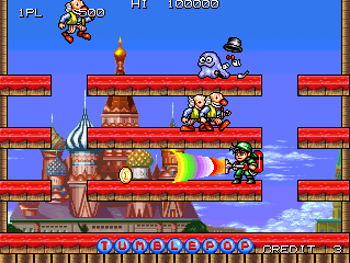 Screenshot of the game Tumble Pop