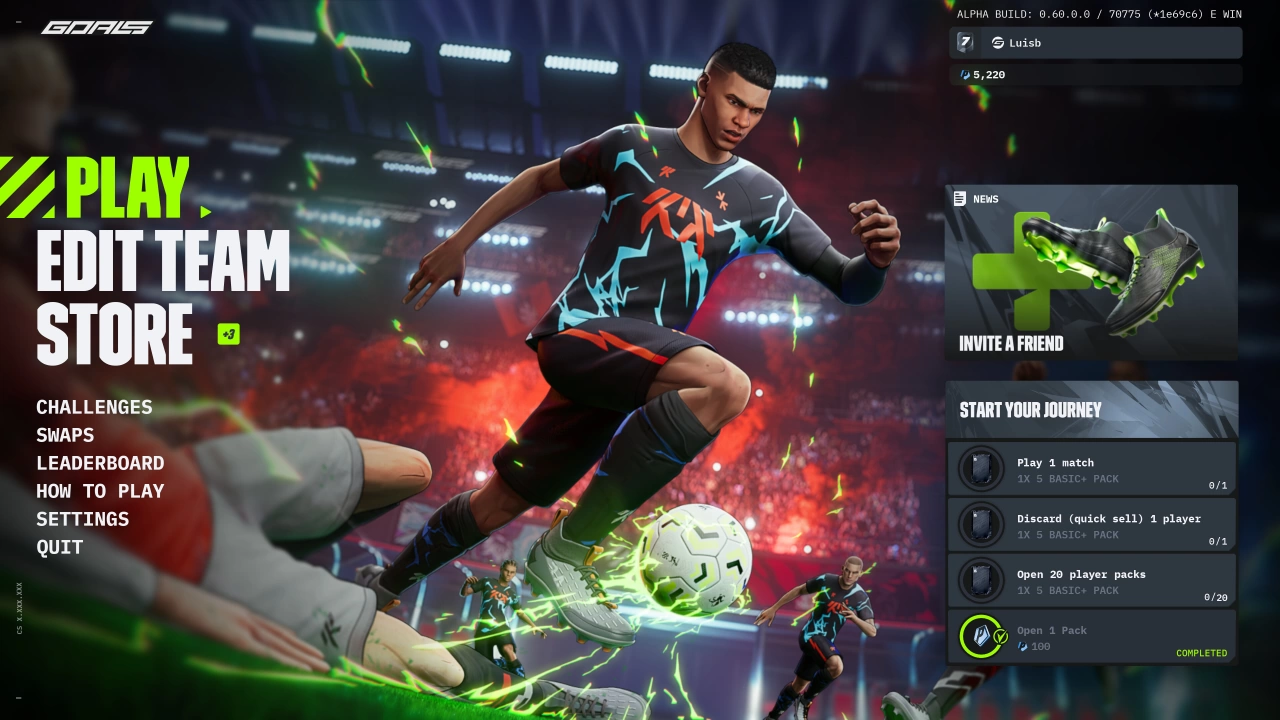 Screenshot of the game Goals