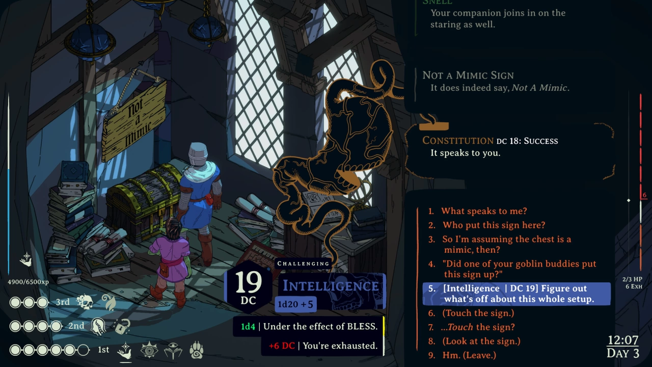 Screenshot of the game Esoteric Ebb