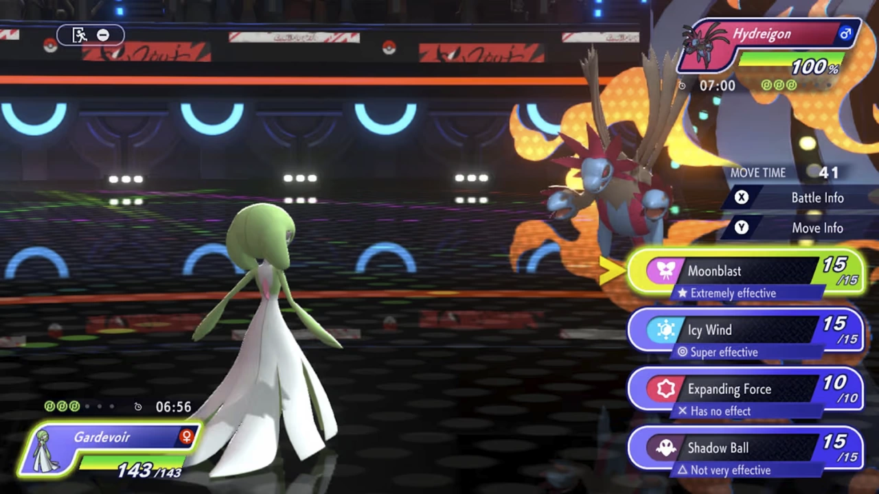 Screenshot of the game Pokémon Champions