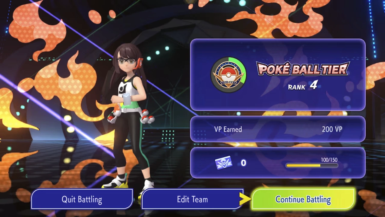 Screenshot of the game Pokémon Champions