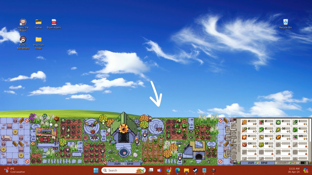 Screenshot of the game Rustys Retirement