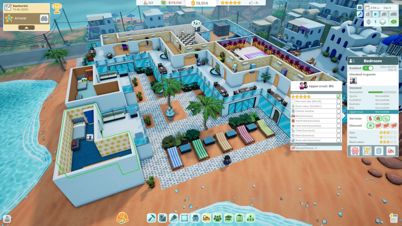 Screenshot of the game Hotel Architect