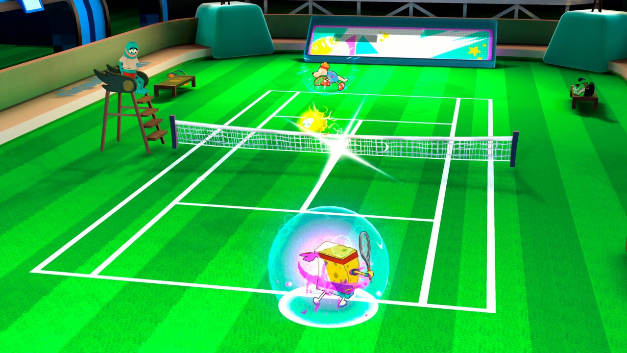 Screenshot of the game Nickelodeon Extreme Tennis : Next!