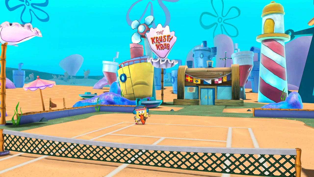 Screenshot of the game Nickelodeon Extreme Tennis : Next!