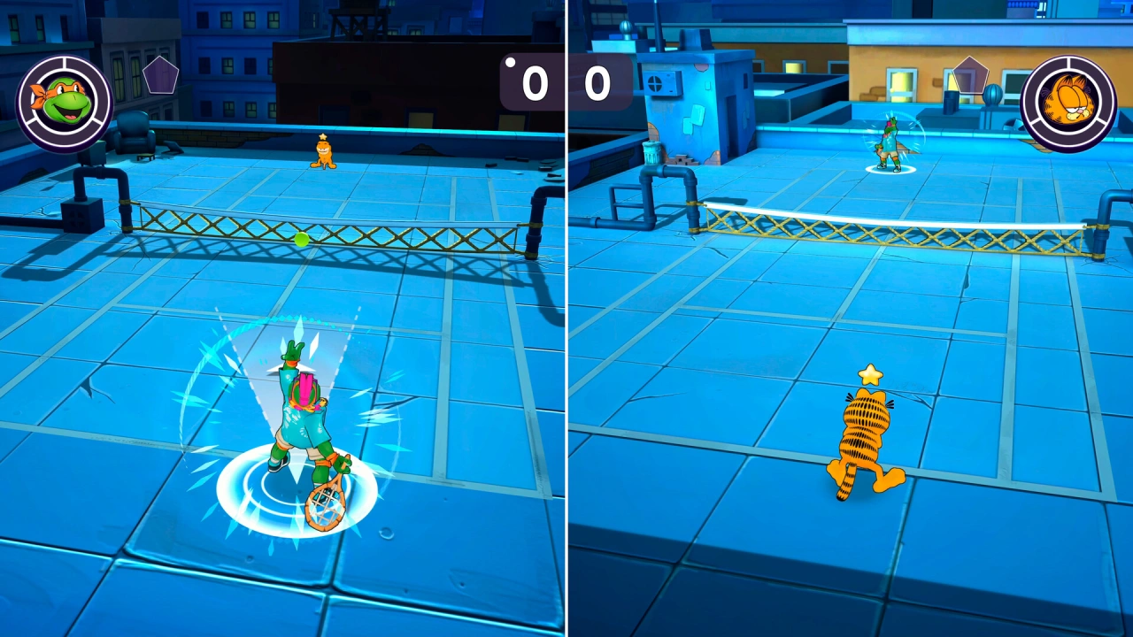 Screenshot of the game Nickelodeon Extreme Tennis : Next!