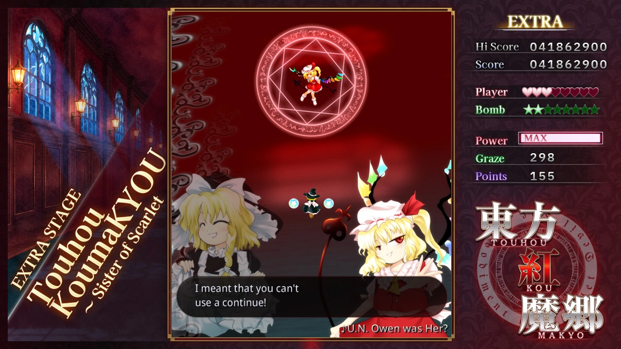 Foto do jogo Touhou Koumakyou: New Classic - the Embodiment of Scarlet Devil