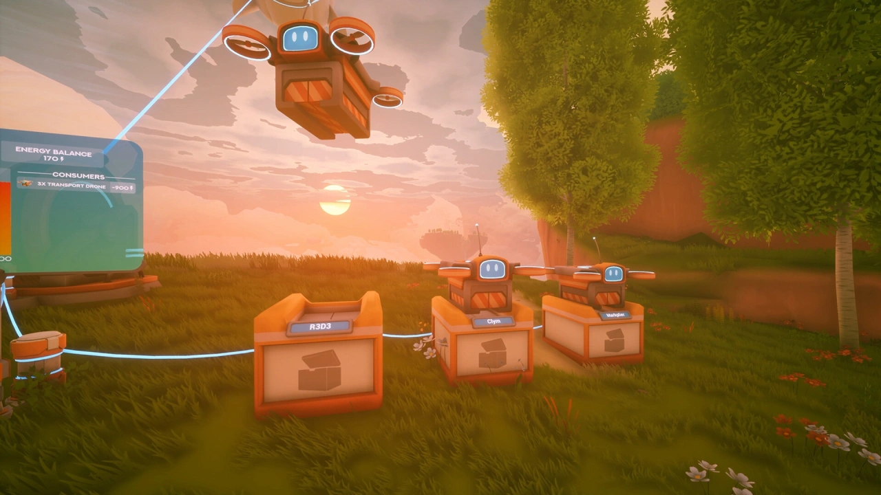 Screenshot of the game Solarpunk