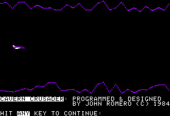 Screenshot of the game Cavern Crusader