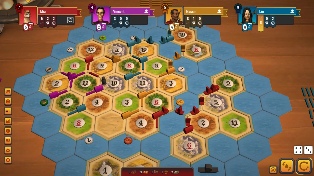 Screenshot of the game Catan Universe