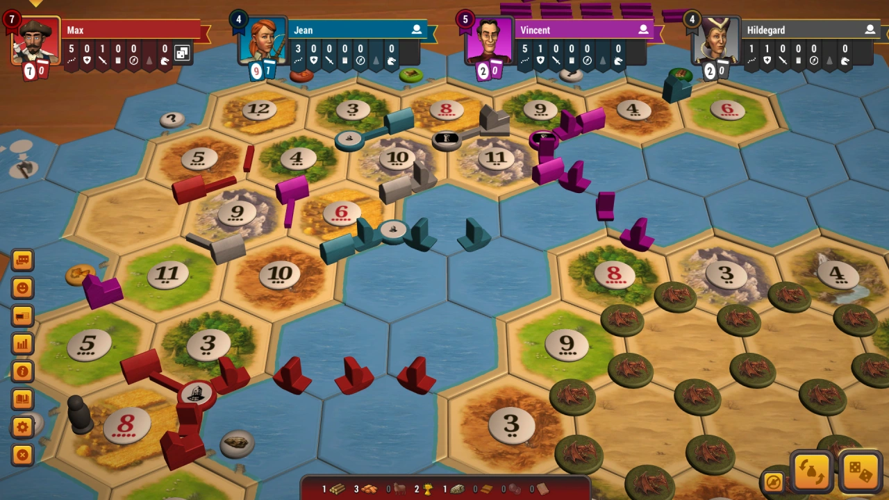 Screenshot of the game Catan Universe