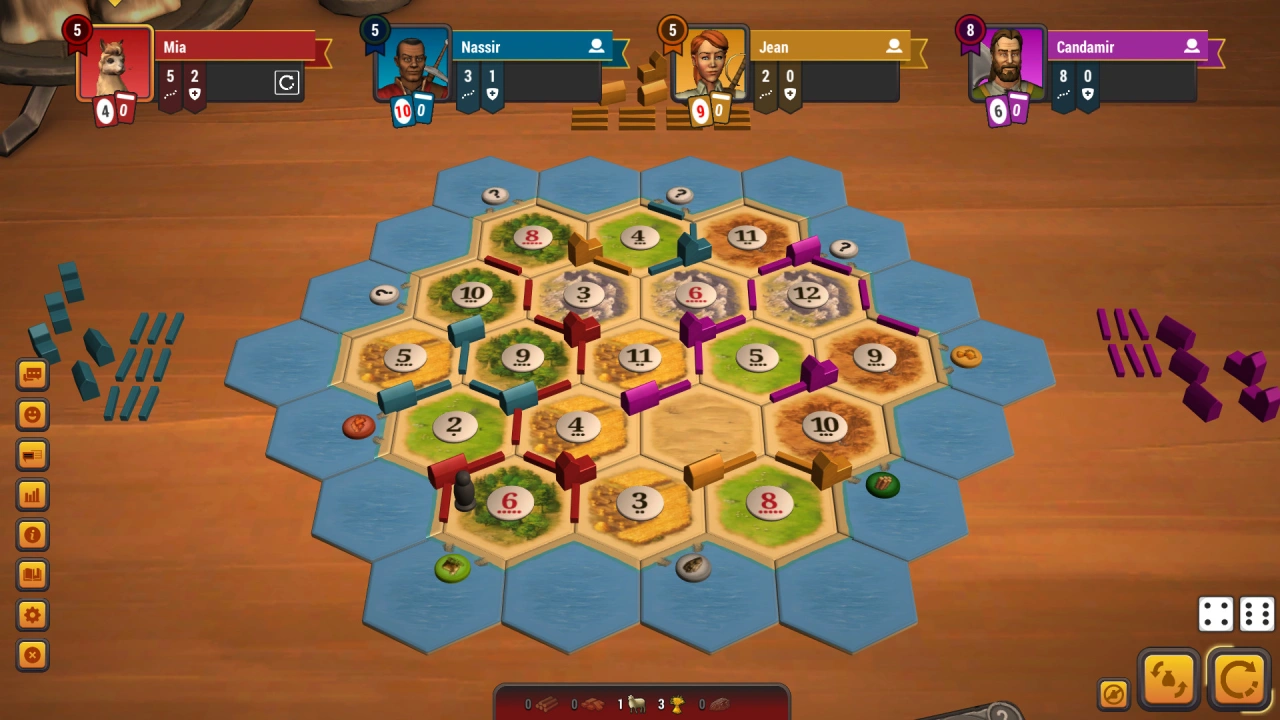 Screenshot of the game Catan Universe