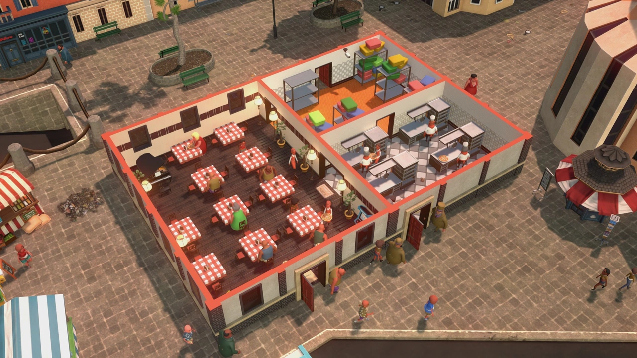 Screenshot of the game Pizza Tycoon