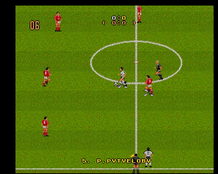 Screenshot of the game MicroLeague Action Sports Soccer