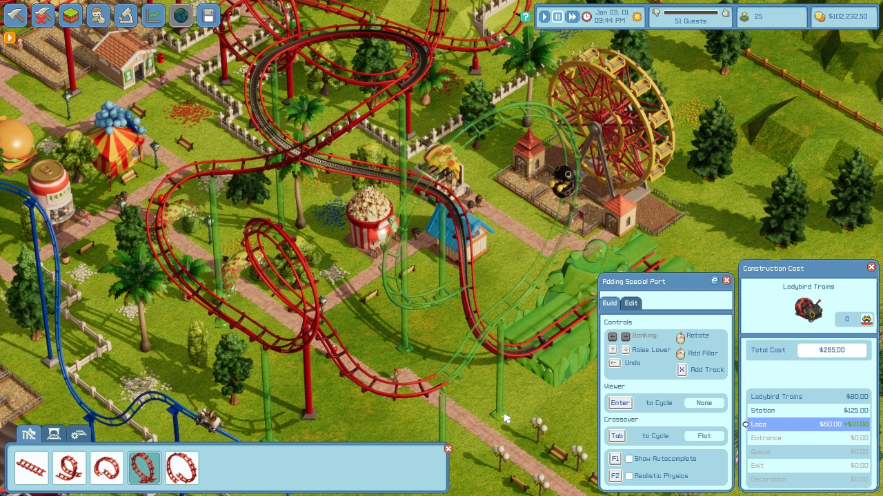 Foto do jogo RollerCoaster Tycoon Wonderworks