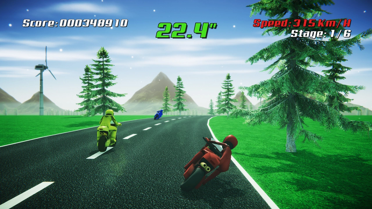 Screenshot of the game Super Night Riders