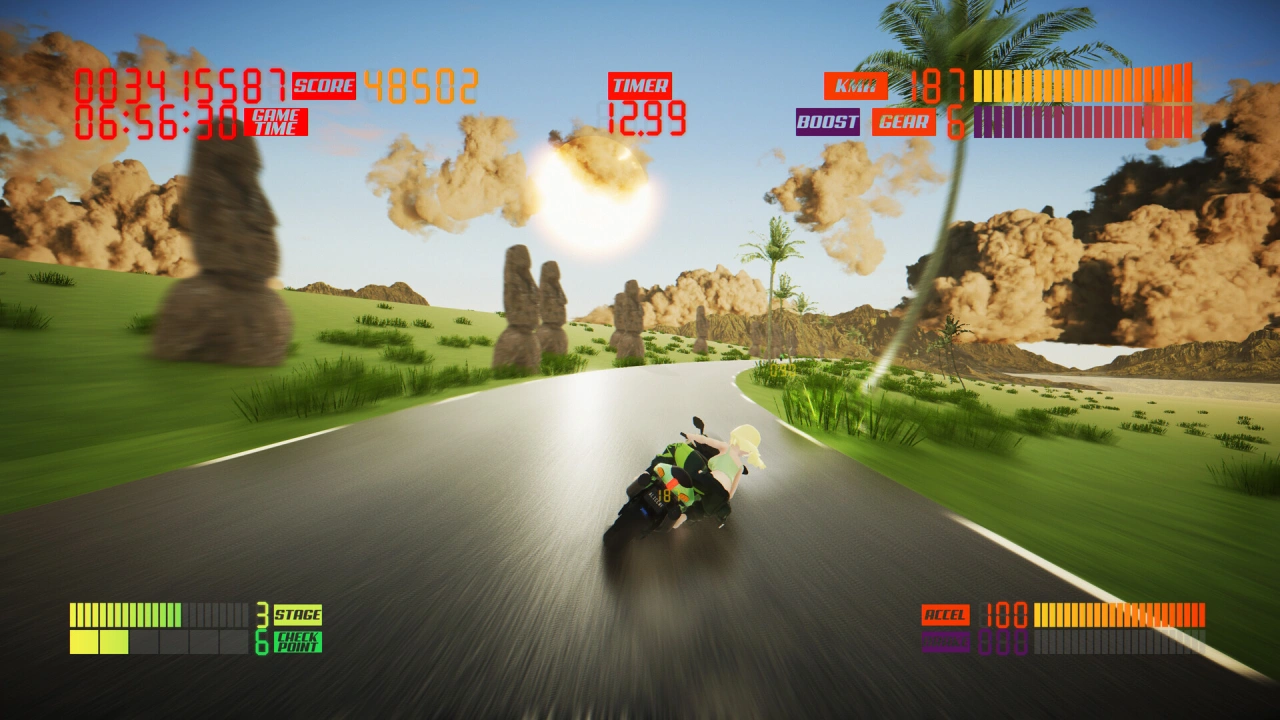 Screenshot of the game Super Night Riders S1