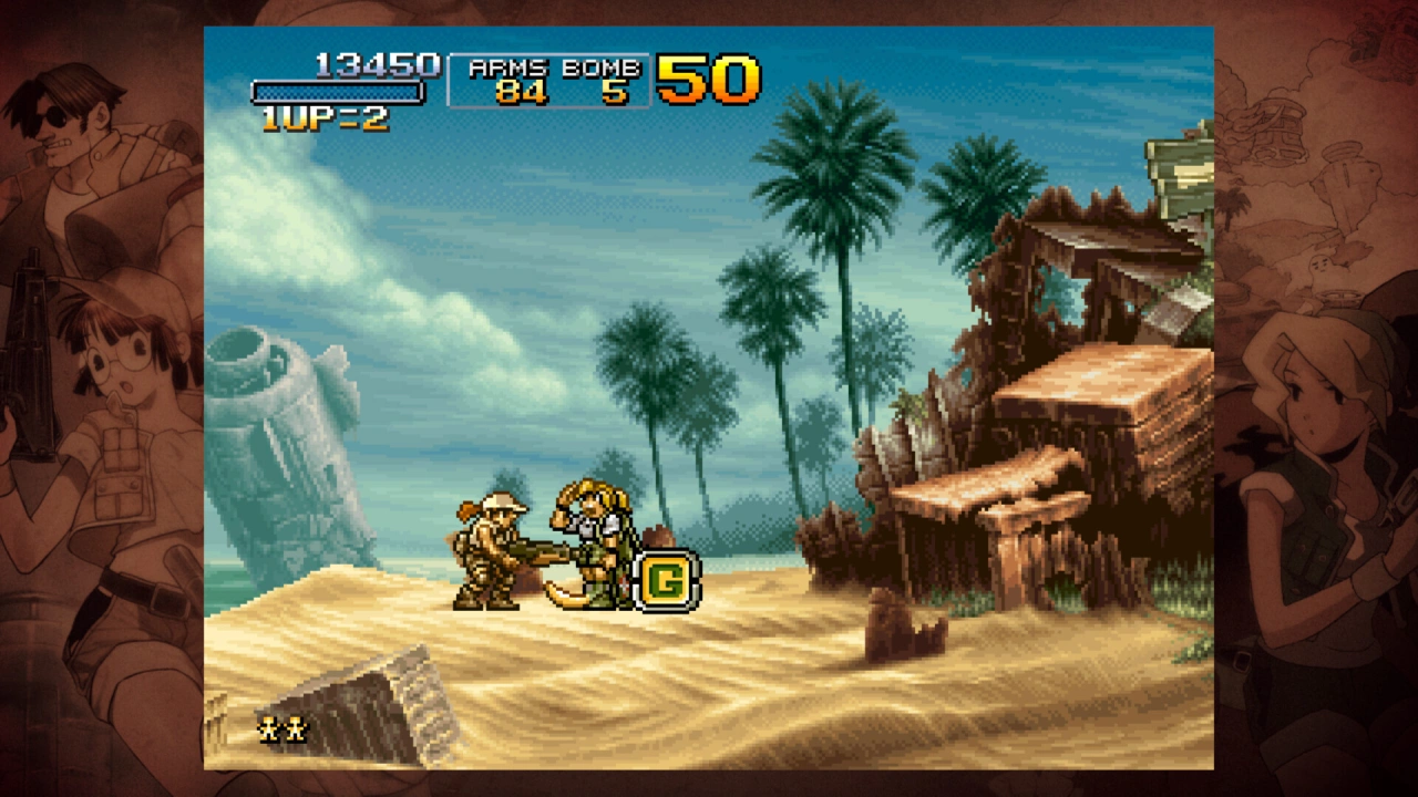 Screenshot of the game Metal Slug Ultimate Collection