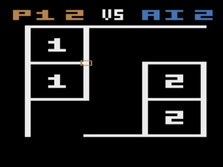 Screenshot of the game Dots and Boxes