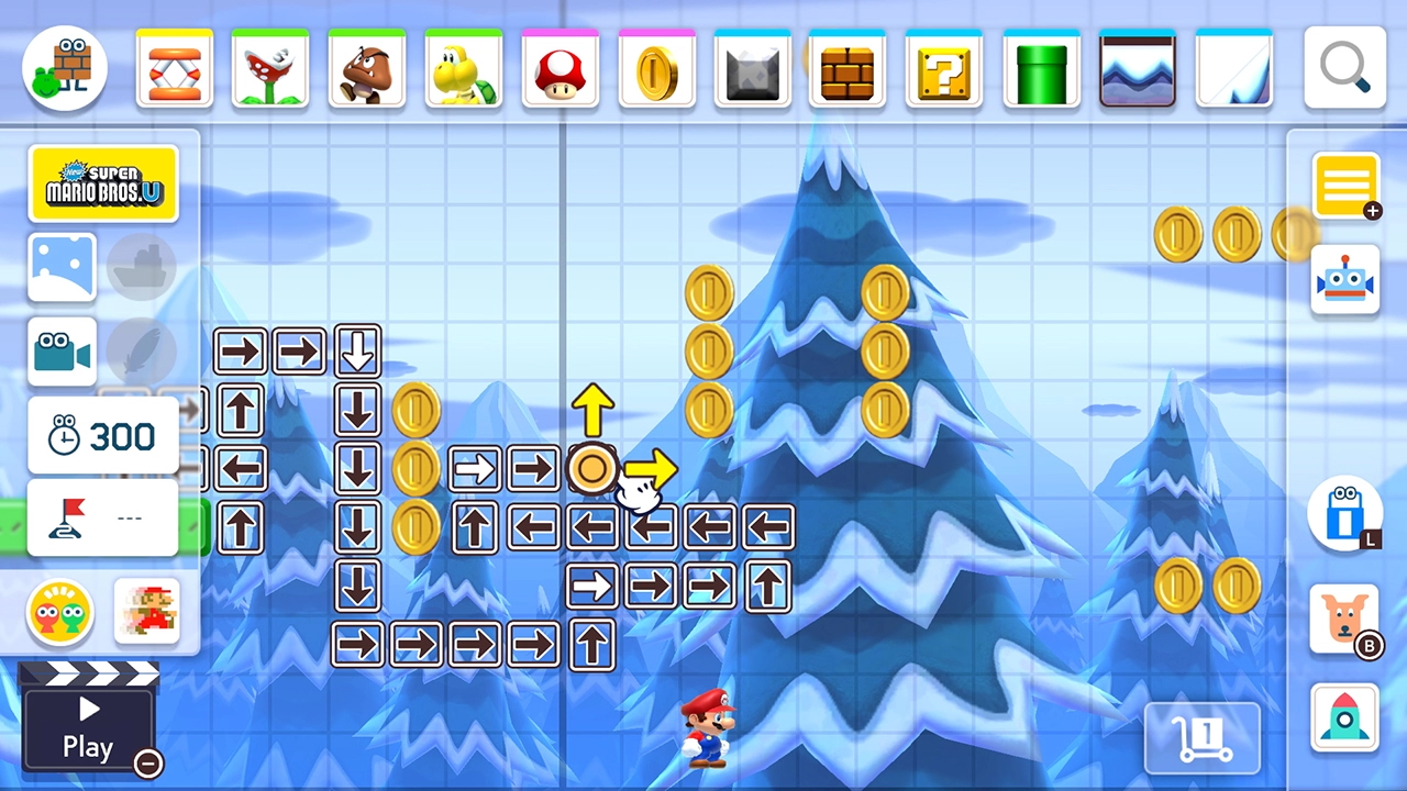 Screenshot of the game Super Mario Maker 2