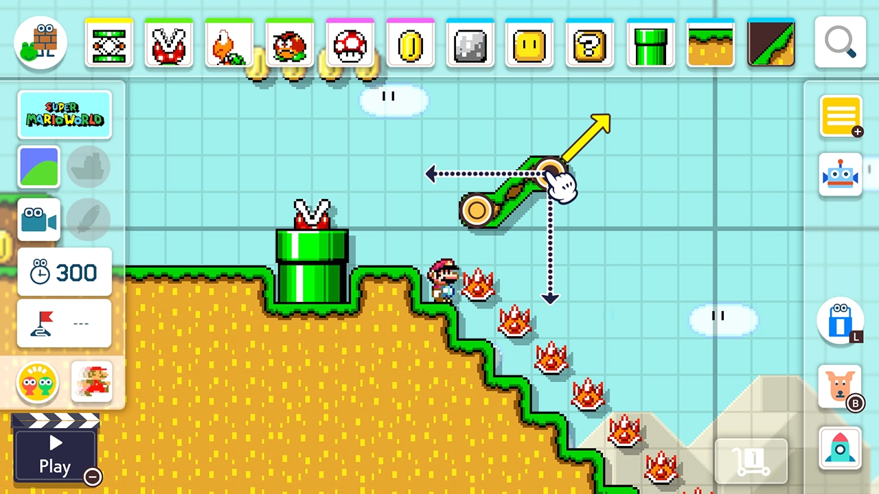 Screenshot of the game Super Mario Maker 2