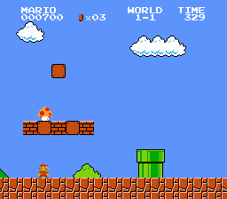 Picture of the game Super Mario Bros.
