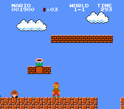 Picture of the game Super Mario Bros.