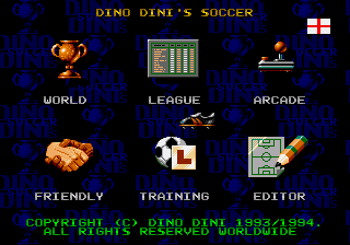 Screenshot of the game Dino Dinis Soccer